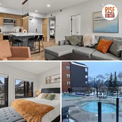 Ascent Unit 320 - Modern 3BR Retreat w/ 3 Balconies & Fireplace