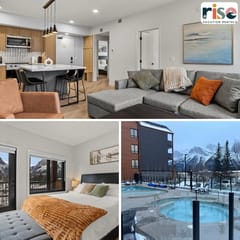 Ascent Unit 320 - Modern 3BR Retreat w/ 3 Balconies & Fireplace