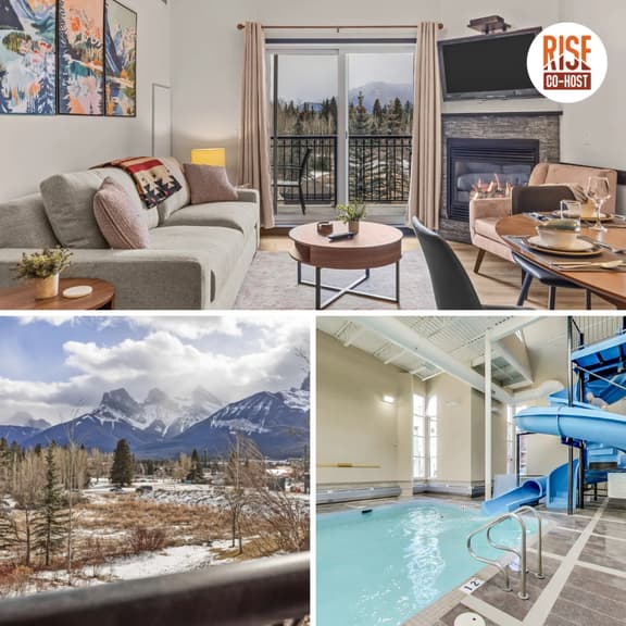 Grande Rockies Unit 320 - 2 Bed Condo with 3 Sisters Mtn View Pool and Hot Tub - Image 1